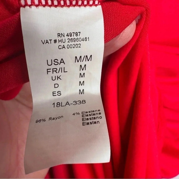 Gottex Red 7-In-One Lattice Dress Size Medium - Picture 8 of 10